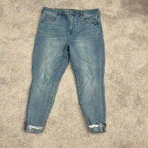 AE 360 Ne(x)t Level Stretch Super High-Waisted Jegging Crop - Size 14 Short